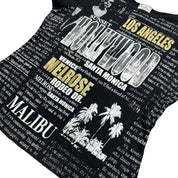 Y2K Hollywood Baby Tee (L)