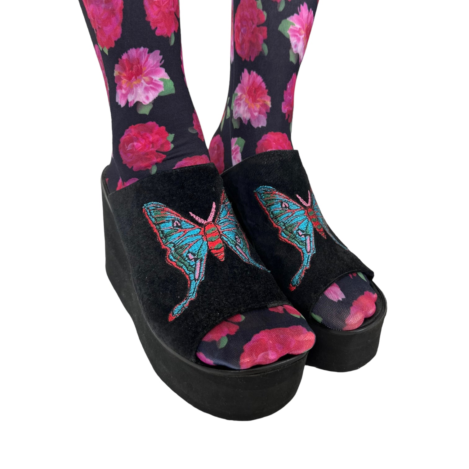 Betsey Johnson Butterfly Platform Sandals (7.5)