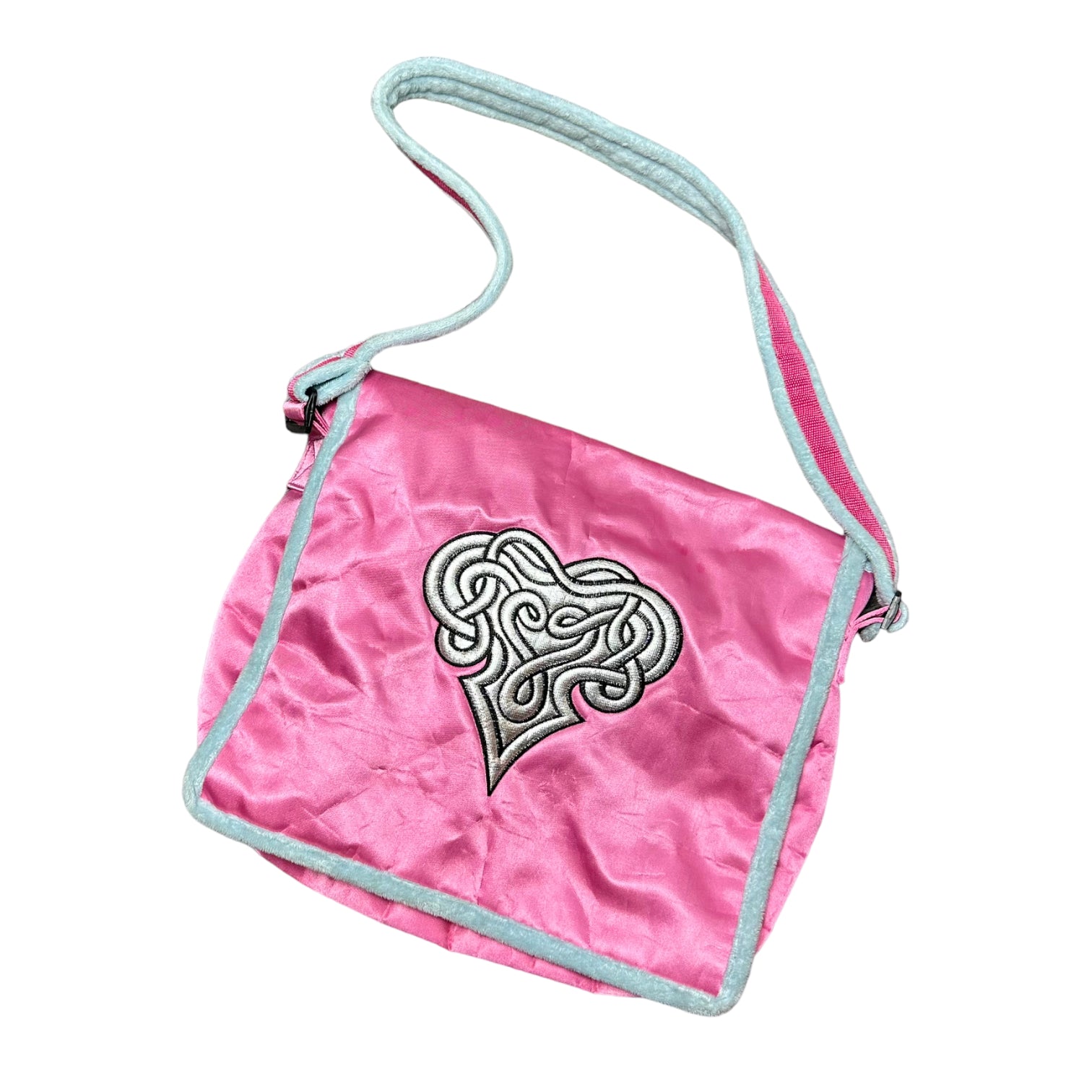 Y2K Tribal Satin Crossbody Bag