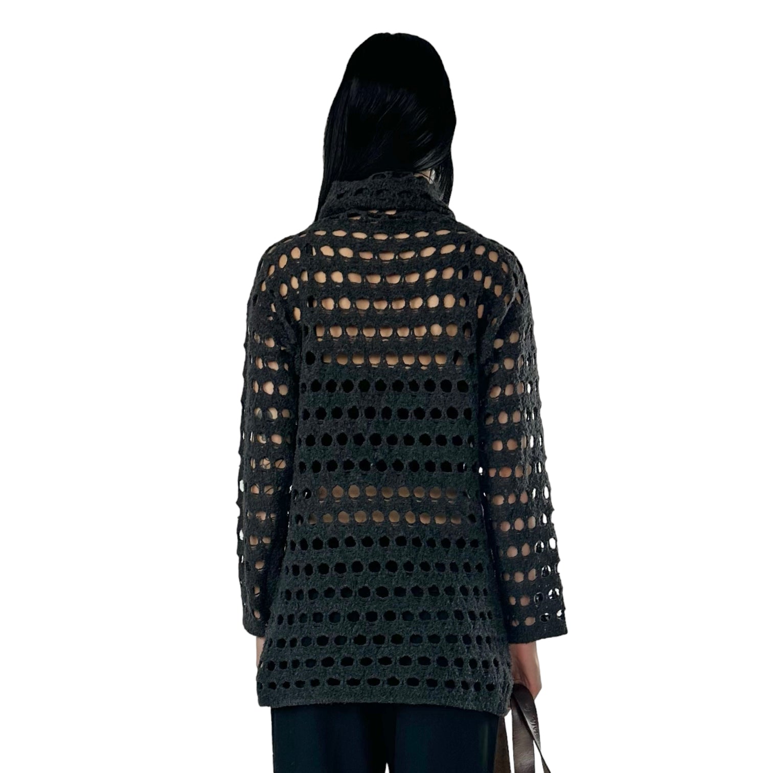 Vintage Turtleneck Cutout Sweater (M)
