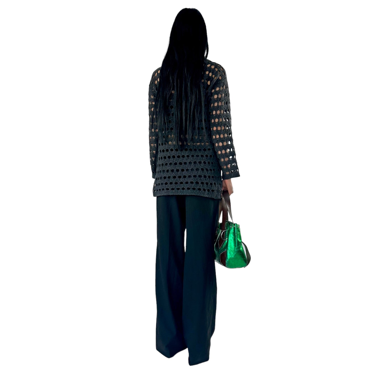 Vintage Turtleneck Cutout Sweater (M)