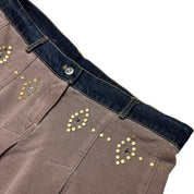 Studded Pleated Miniskirt (L)