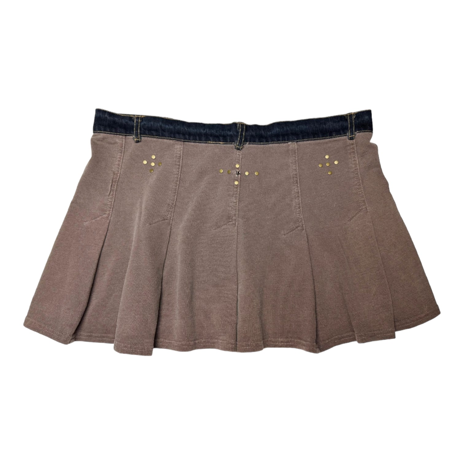 Studded Pleated Miniskirt (L)