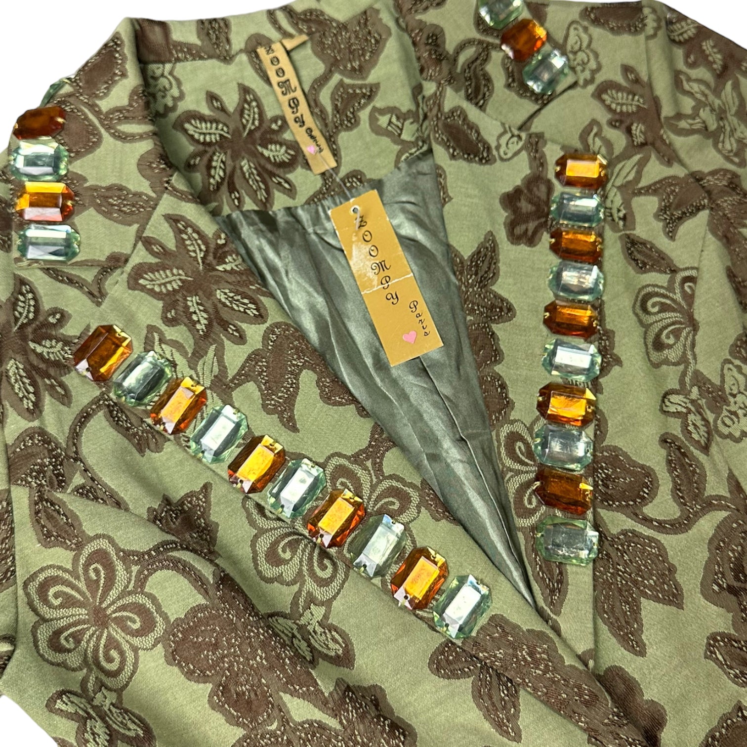 Brocade Bejeweled Blazer (S)