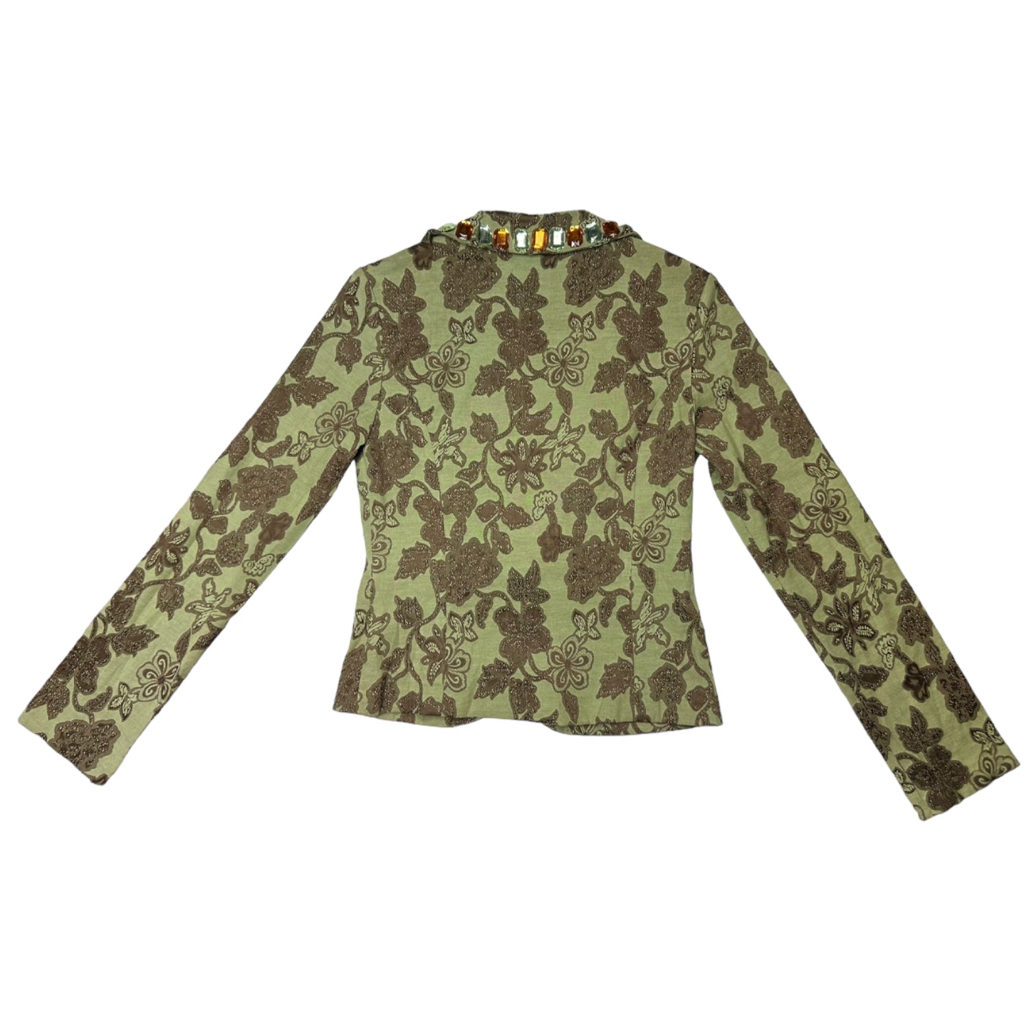 Brocade Bejeweled Blazer (S)