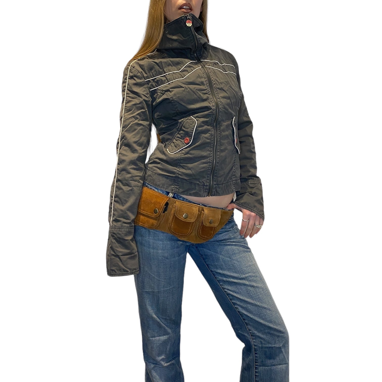 Vintage Diesel Utility Cropped Jacket (M)