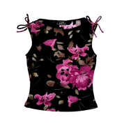 90s Sleeveless Floral Top (M)