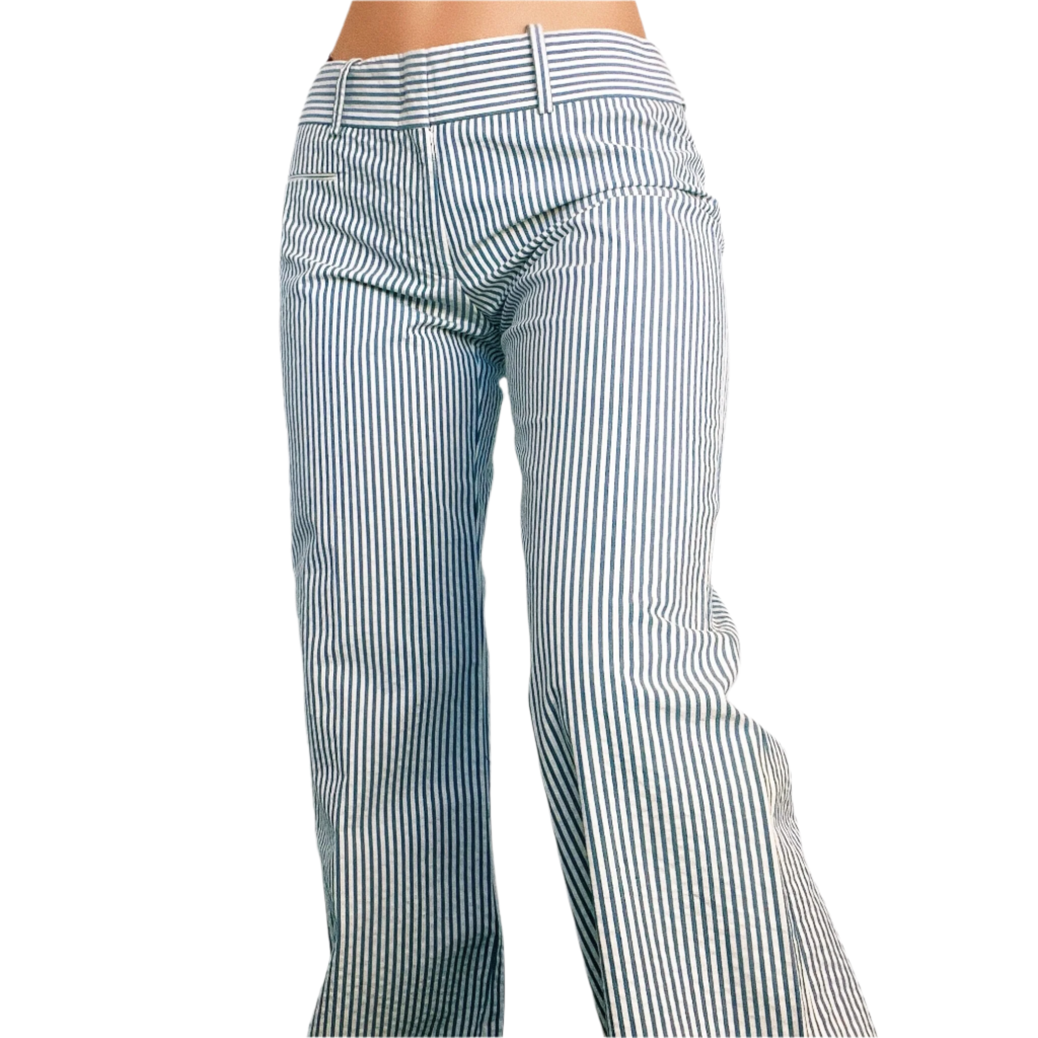 BCBG Wide Leg Pinstriped Pants (XS/S)
