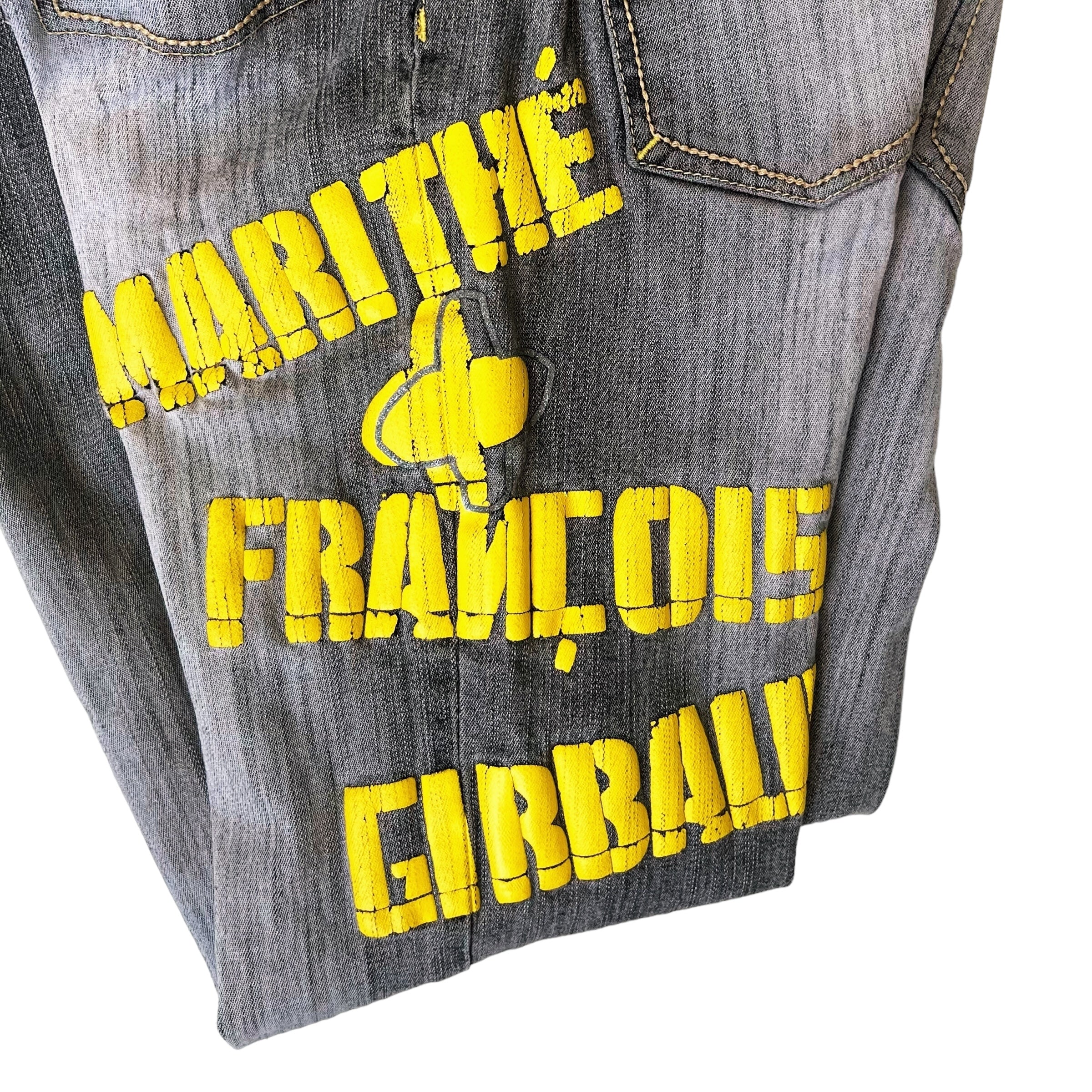 Girbaud Spellout Jeans (S/M)
