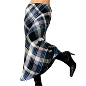 Vintage Black & Blue Plaid Skirt (S)