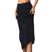 Vintage Navy Polkadot Skirt (S)