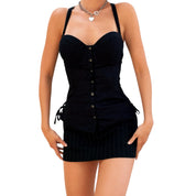 Guess Black Corset Top (M)