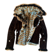 Vintage Reversible Leather + Fur Jacket (M)