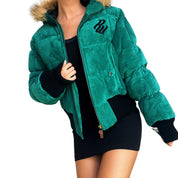 Rocawear Suede Emerald Puffer Jacket (M)