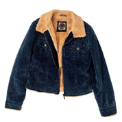 Furry Blue Corduroy Jacket (S/M)