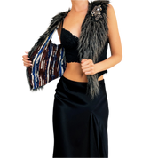 Faux Fur Open Vest (S/M)