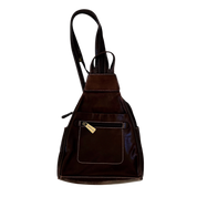 Brown Leather Mini Backpack