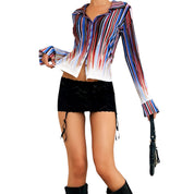 90s Micro Mesh Blouse (S/M)