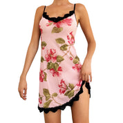 Vintage Floral Micro Mesh Slip (S)