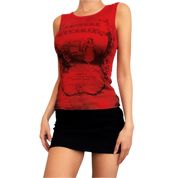 90s Red Graphic Top (XS/S)