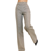 Sézane Taupe Tweed Trousers (XS)