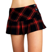 90s Plaid Micro Mini Skirt (XS)