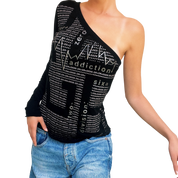 French Vintage Cutout Top (M)