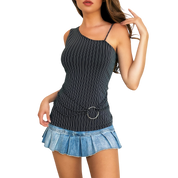 90s Striped Asymmetrical Tank (XS/S)