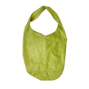 Italian Suede Lime Green Bag