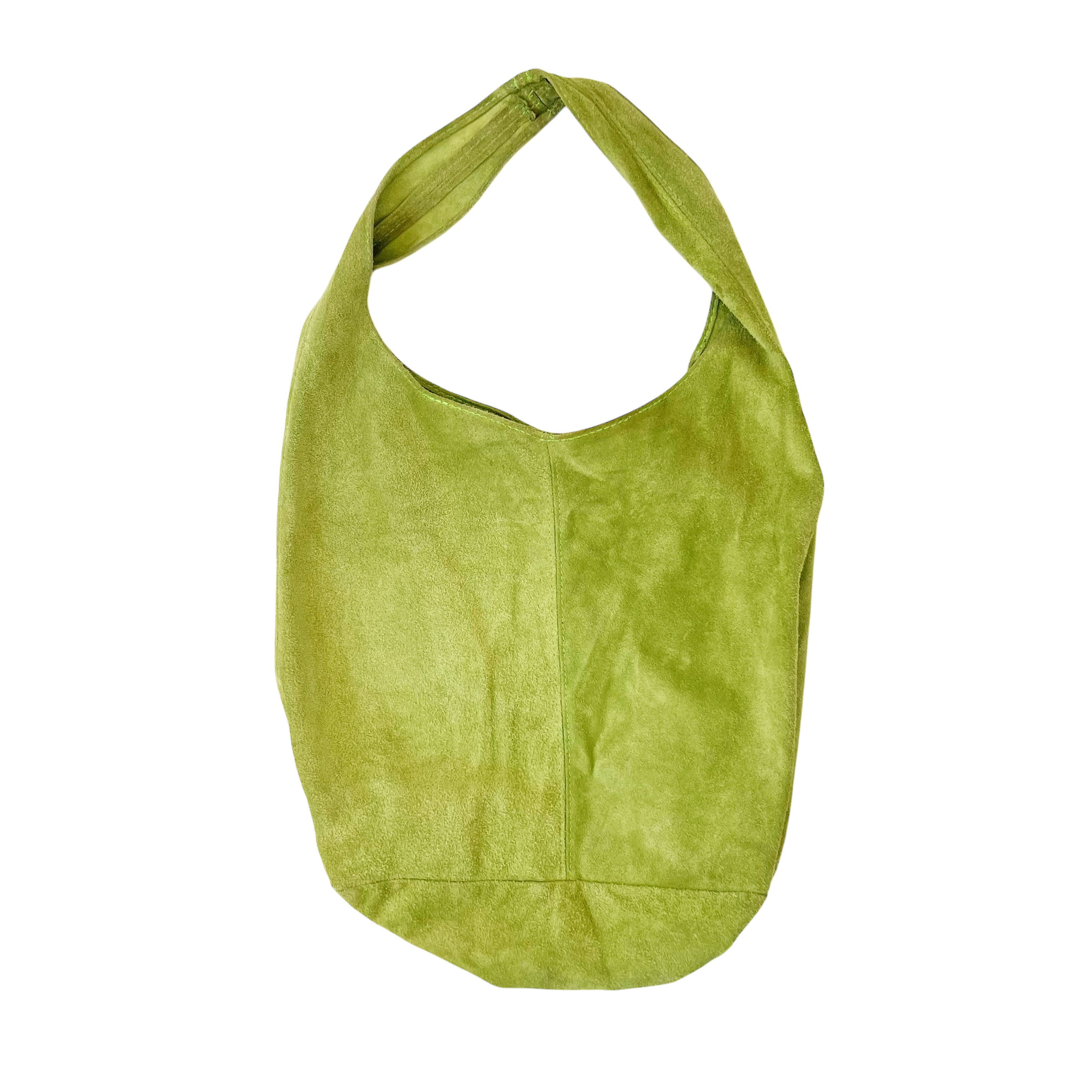Italian Suede Lime Green Bag