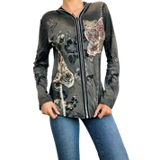 Early 2000s Embellished Hoodie (M/L)