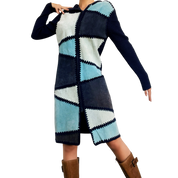 Vintage Suede Patchwork Duster (S)
