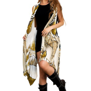 Artsy Graphic Sleeveless Duster (One Size)