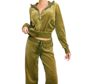 Bebe Velour Tracksuit (M)