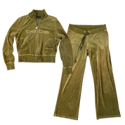 Bebe Velour Tracksuit (M)