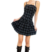 Flirty Plaid Mini Dress (S/M)