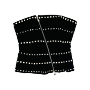 Early 2000s Strapless Studded Top (M)