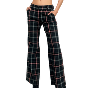 Benetton Plaid Wool Trousers (XS)