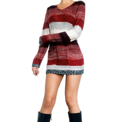 Striped Knit Mini Dress (S/M)