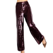 Burgundy Sequin Pants (M)