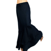Black Tiered Maxi Skirt (S)