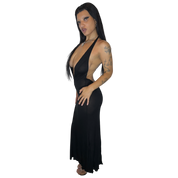 Black Silk Jersey Starlette Gown (XS-XL)