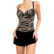Marciano Animal Print Bustier (M)