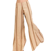 Ultra Wide Leg Striped Pants (S)
