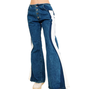 90s Funky Wide Leg Jeans (S)