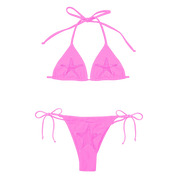 Pink Laced Bikini Top (XS-XL)