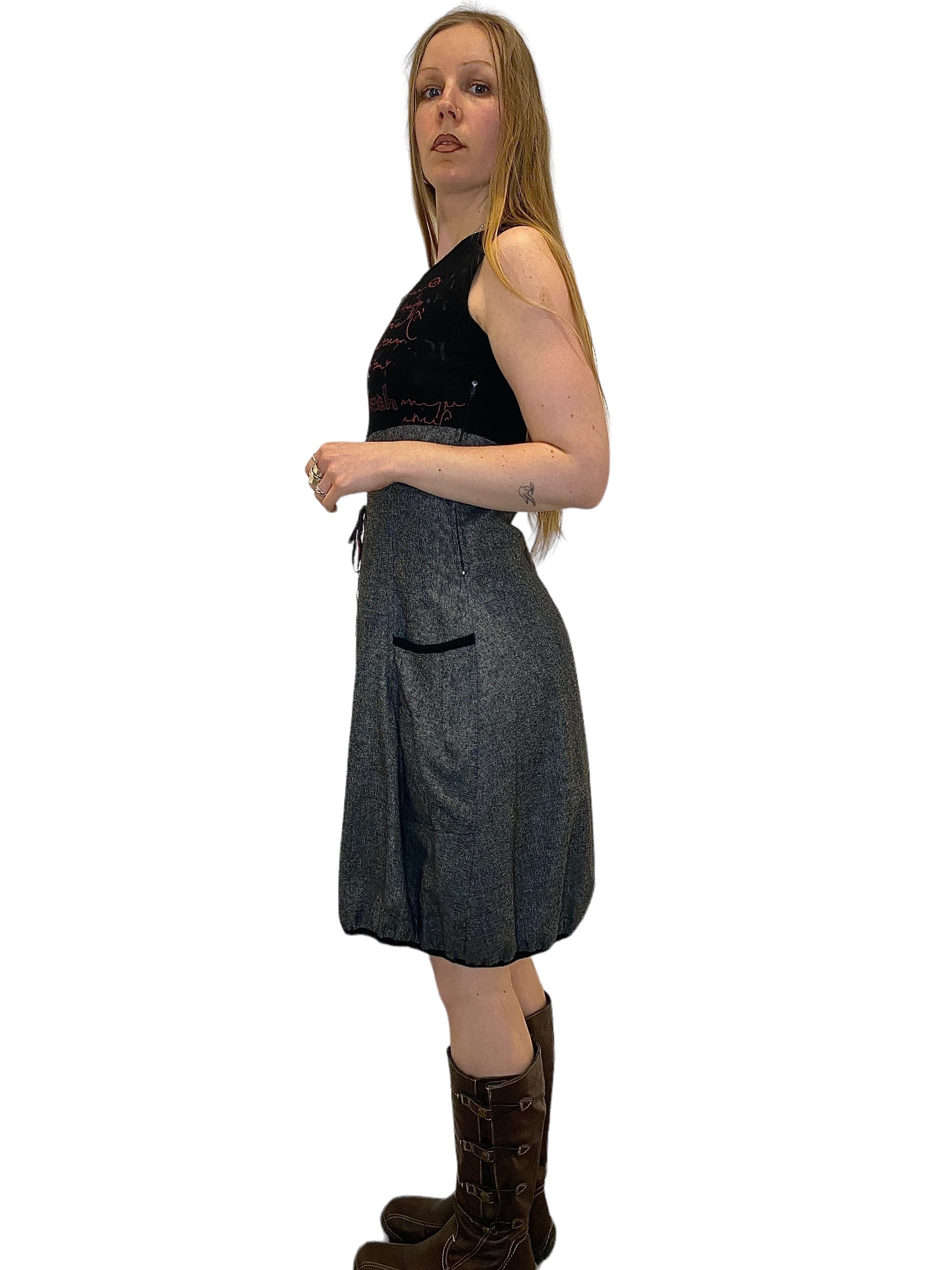 Vintage 90s Archive Puffball Parachute Dress (S/M)