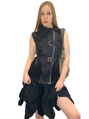 Vintage Rare French Utility Waistcoat (M)