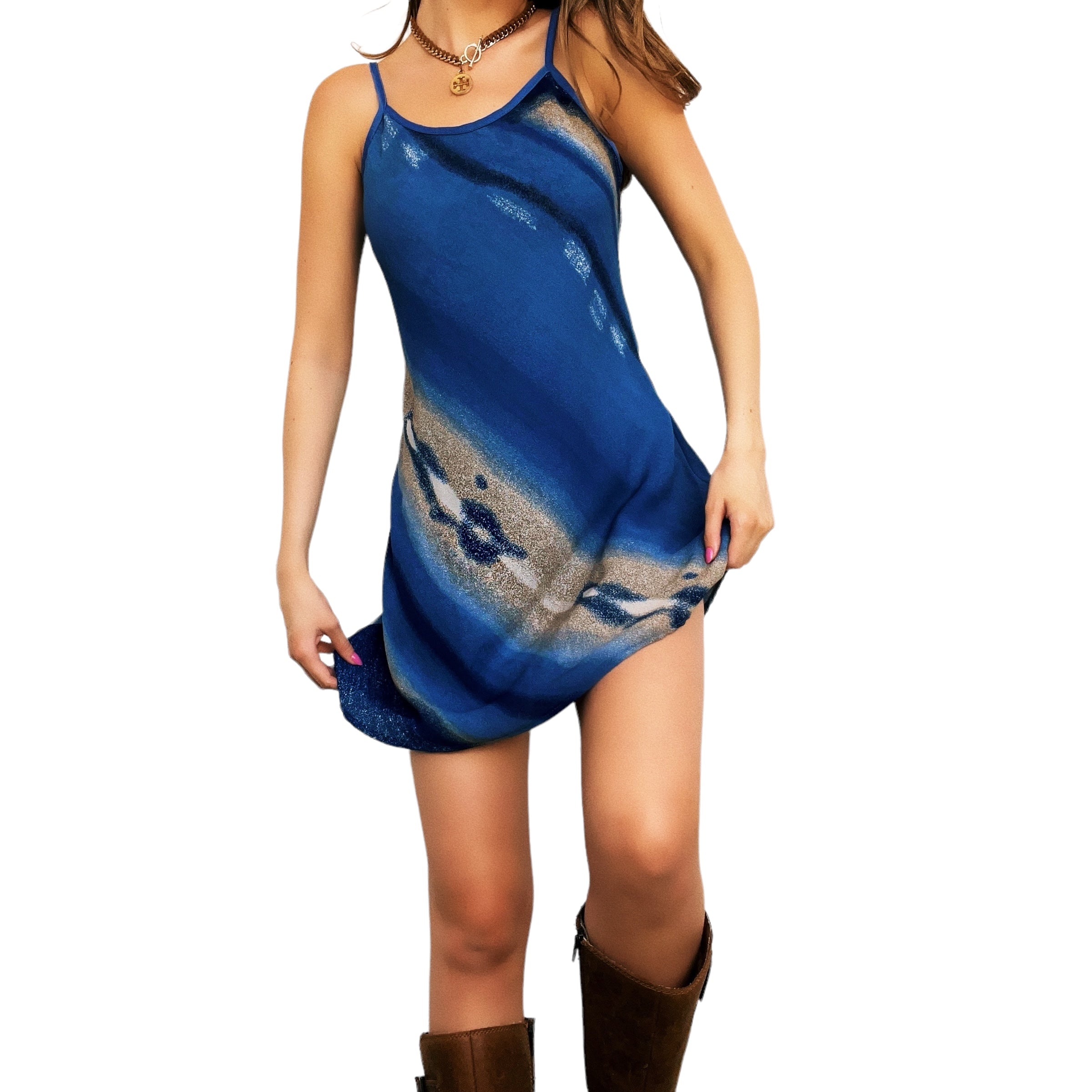 90s Abstract Mini Dress (S)