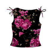 90s Sleeveless Floral Top (M)